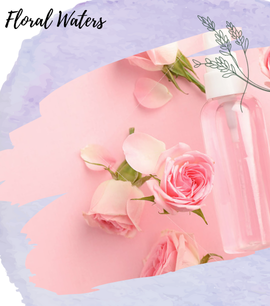 100% pure Moroccan floral waters in glass bottle